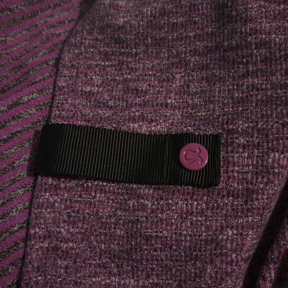 Lululemon Womens Vinyasa Purple Stripe Wrap Scarf Versitile Yoga Hiking Casual - Picture 5 of 7